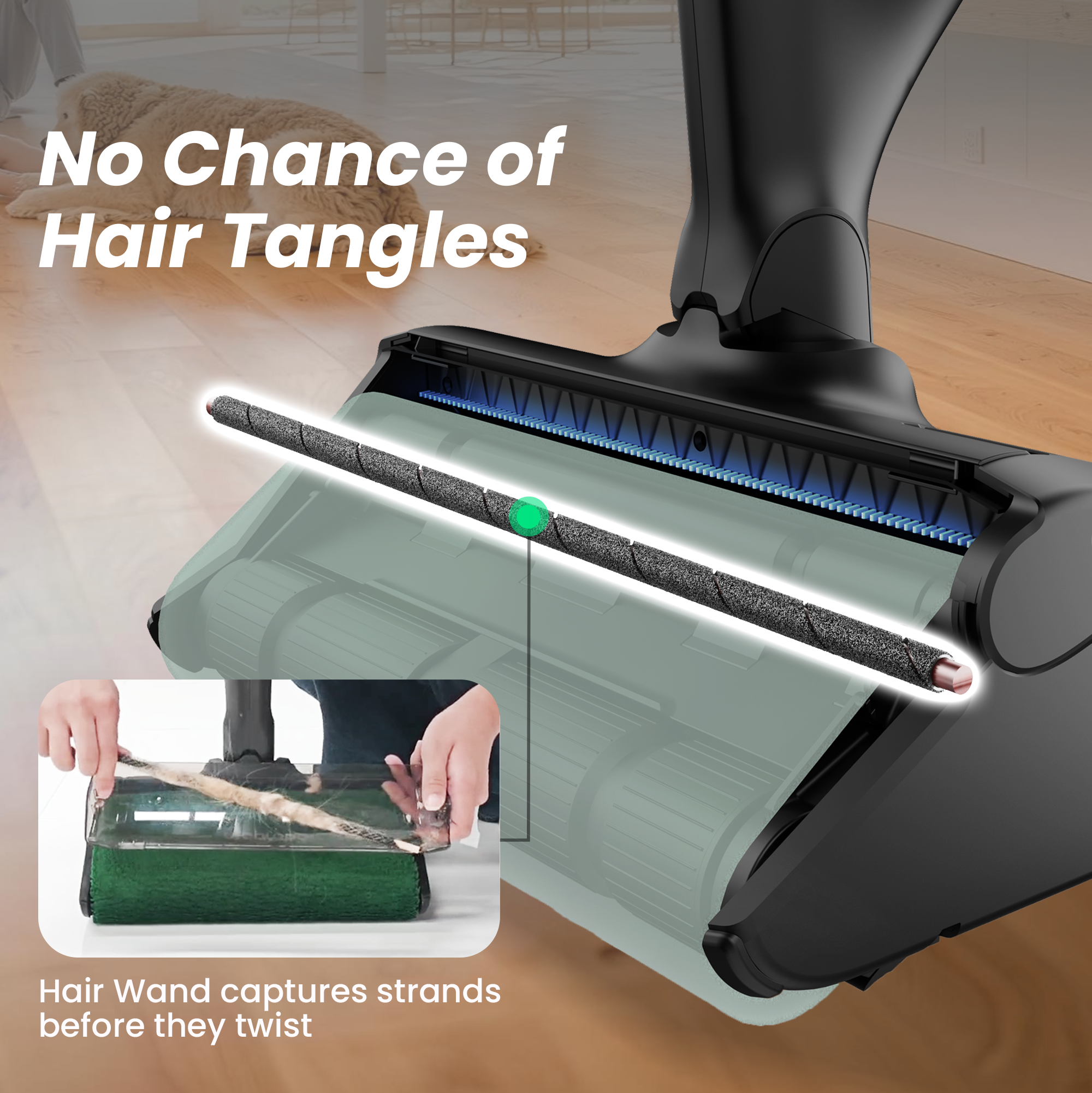  moprobo Pickup Mop M2 Turbo hair collection